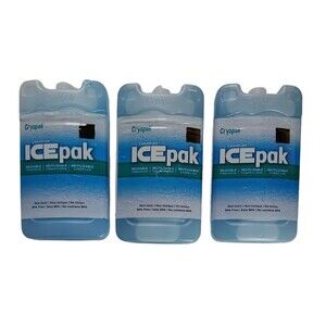 Lot of 3 Cryopak Canadian Chill ICEpak Reusable Non-toxic BPA Free Food Cooler